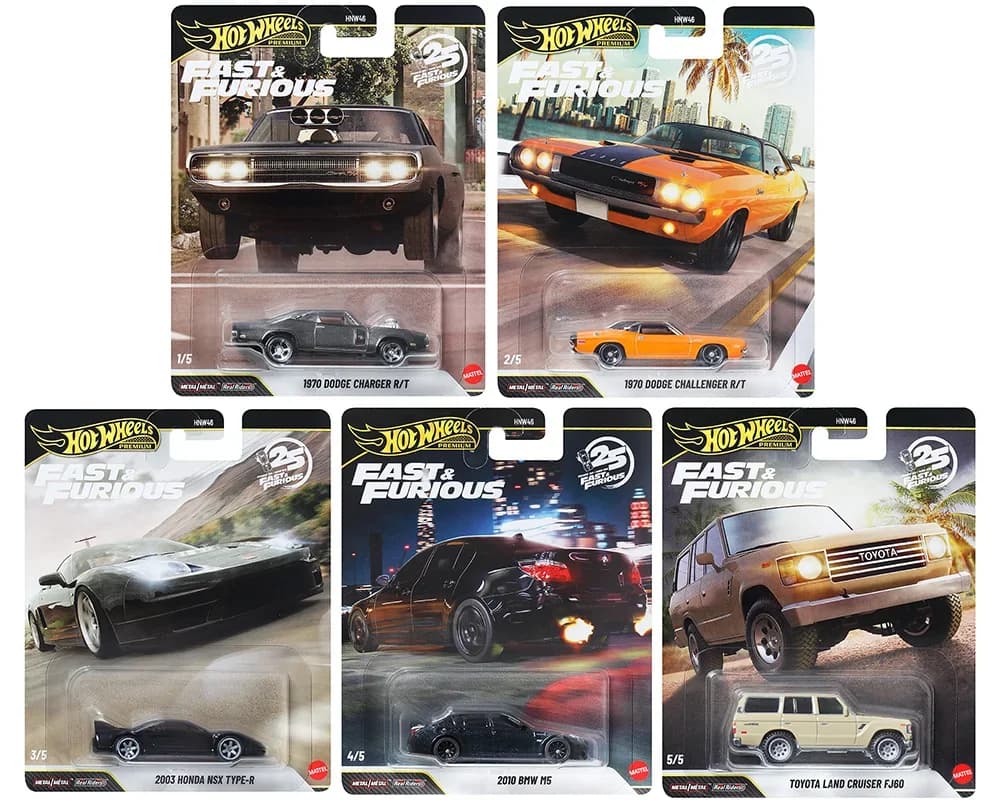 Hot Wheels 1:64 Fast & Furious 25Th Anniversary Premium 2026 HNW46-956Q