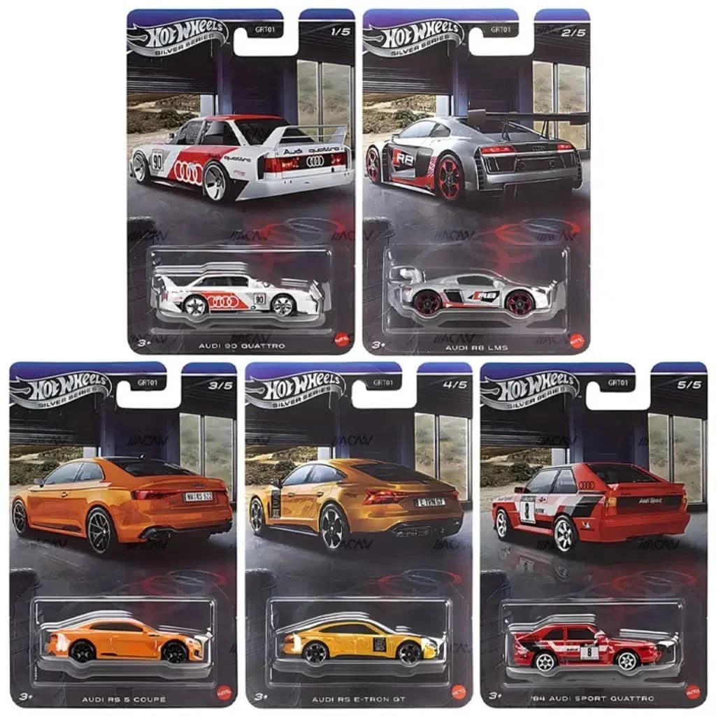 Hot Wheels Silver Series Audi 5 pcs.